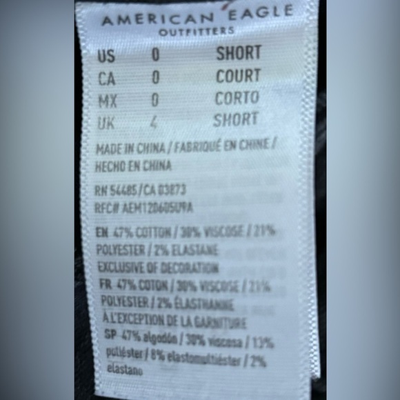 American eagle AE outfitters jean jeggings sz 0 short hi rise Next level stretch - Picture 7 of 8
